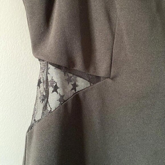 Baddie Y2K Mini Dress Size 6 Bebe NWT Harness Neck Cutout - Picture 6 of 16